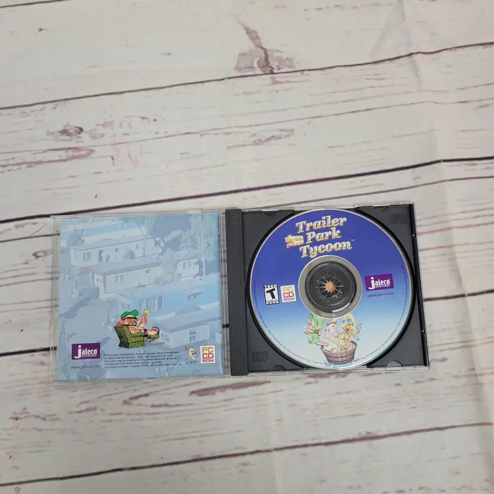 Trailer Park Tycoon PC CD-Rom Game 2002 Jaleco Untested Retro Simulation